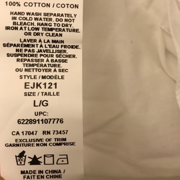 White Oversized Collared Button Down Shirt - Picture 7 of 8